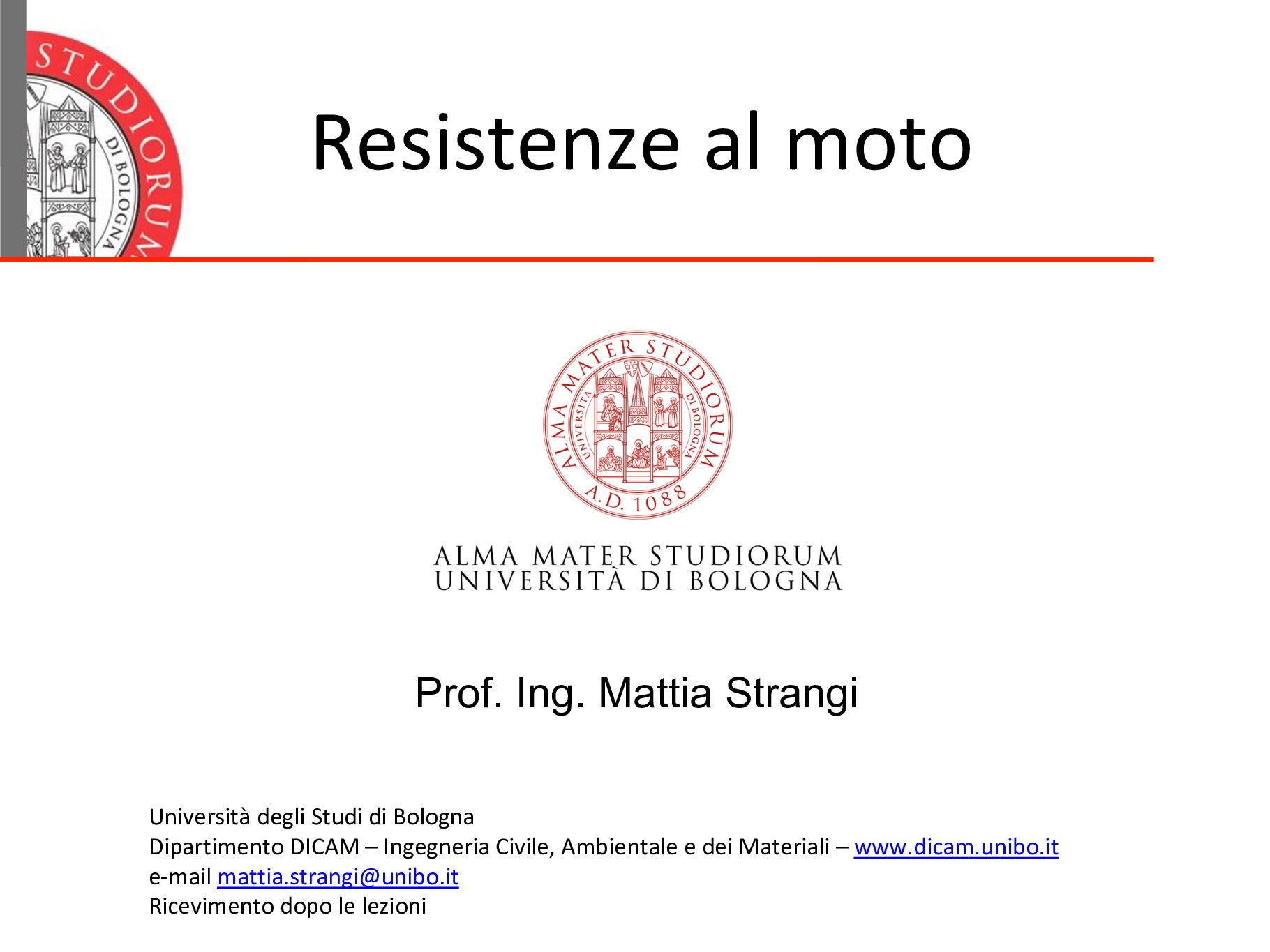 Resistenze al moto